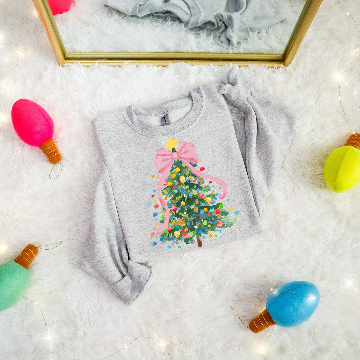 Dotty Christmas Tree Crewneck