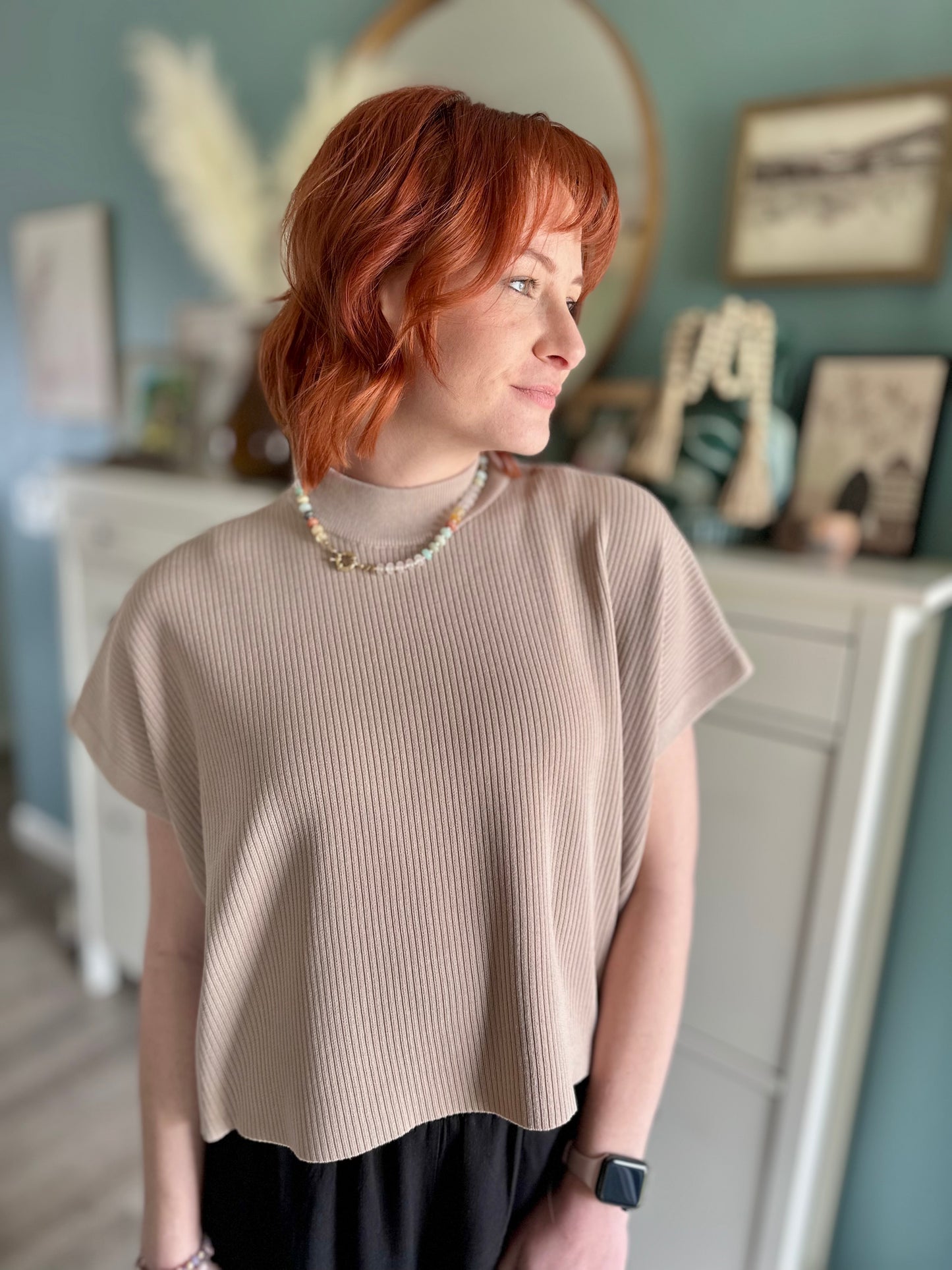 Effortless Boxy Sweater Top
