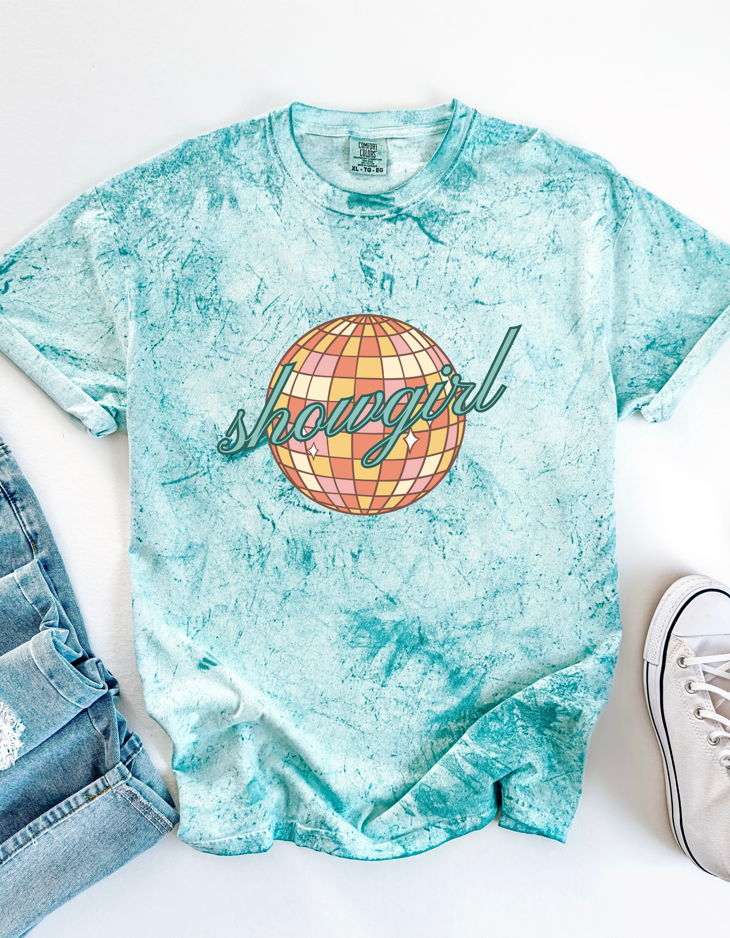 Mirrorball Showgirl Color Blast Comfort Colors Tee (Youth & Adult)