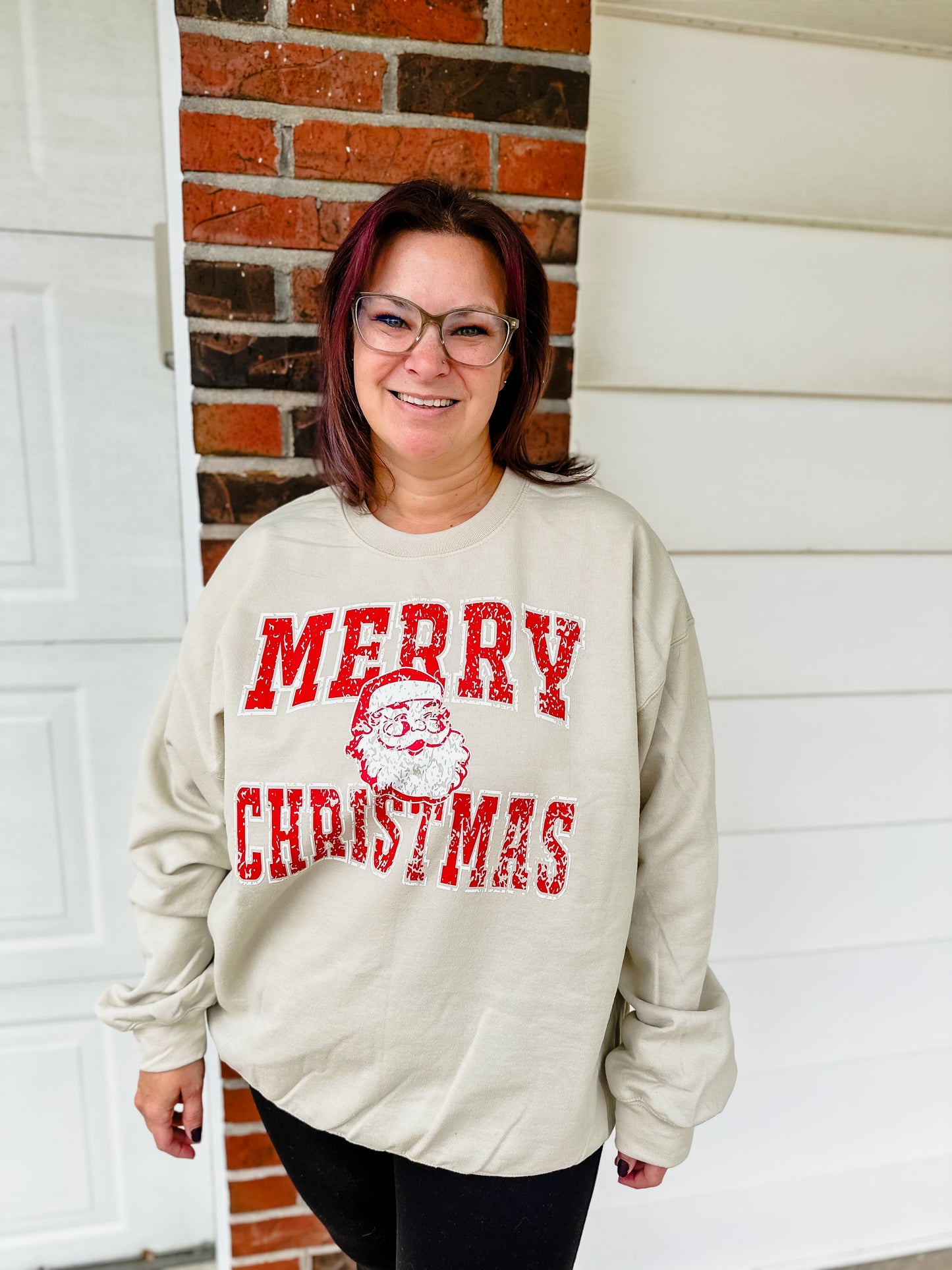 Vintage Merry Christmas Crewneck or T-Shirt