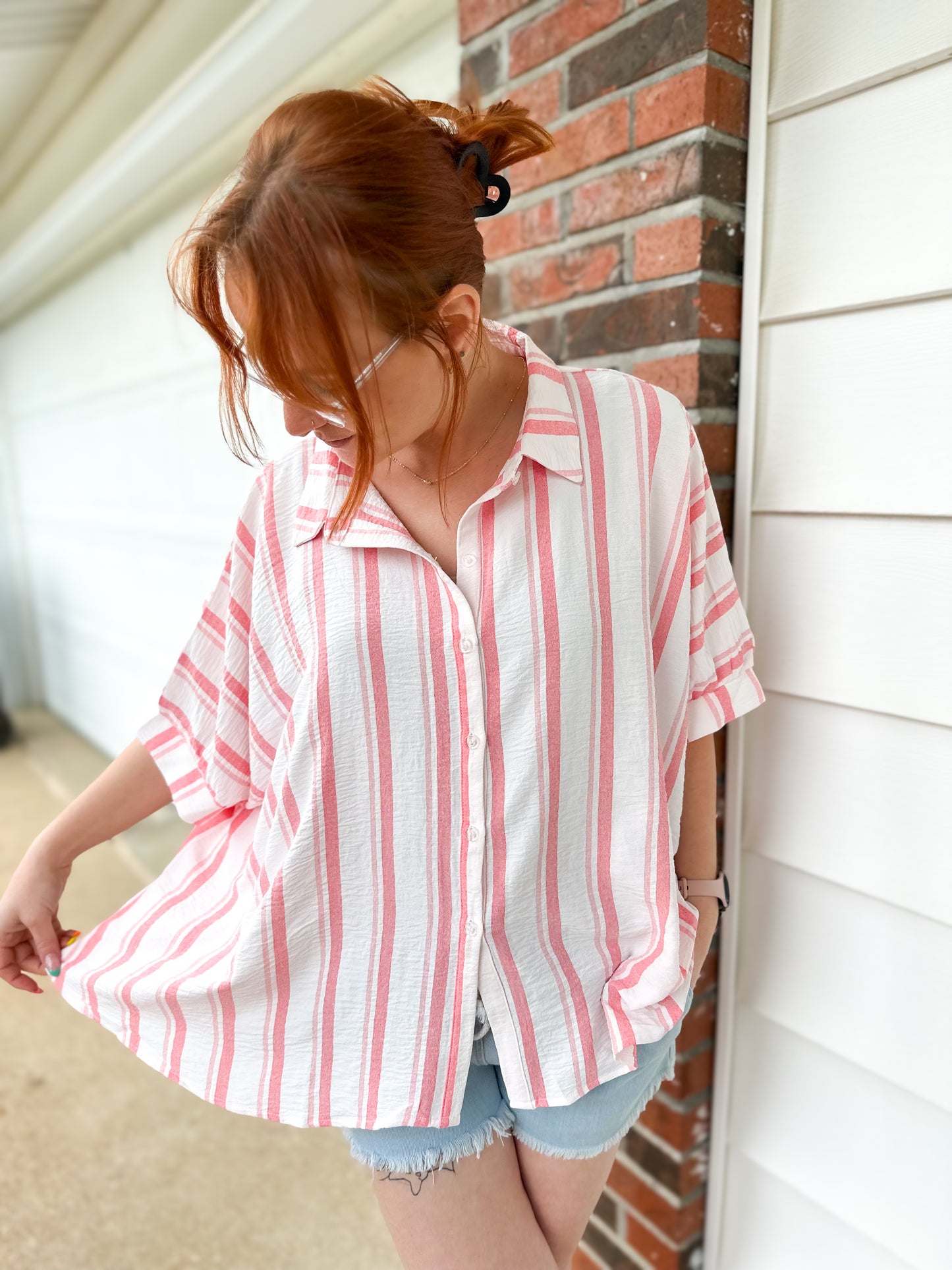 Summer Girly Button Down