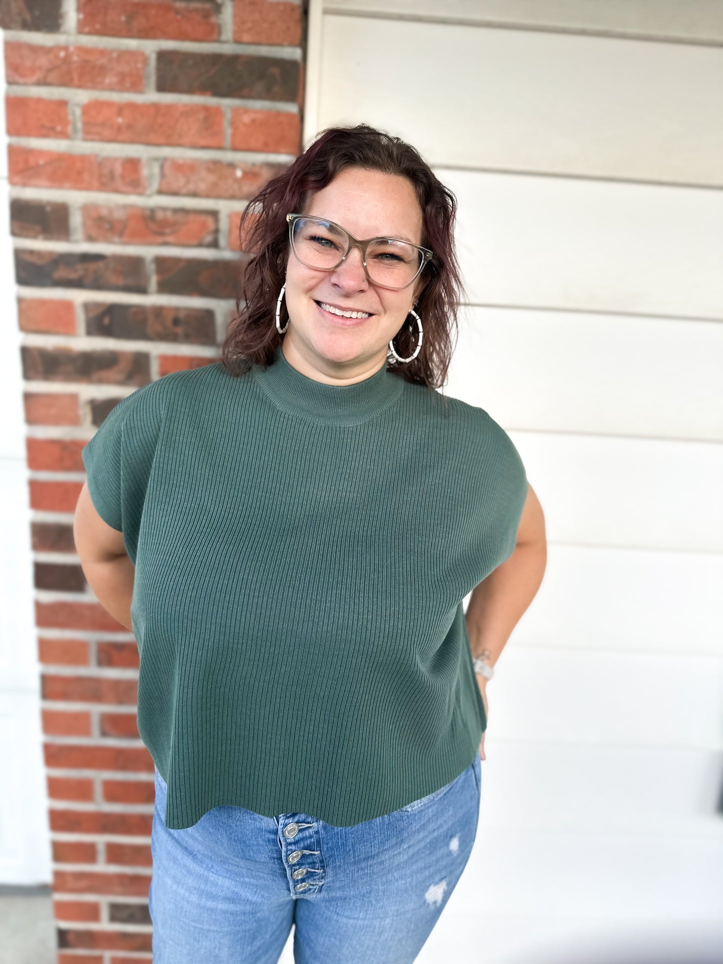 Effortless Boxy Sweater Top