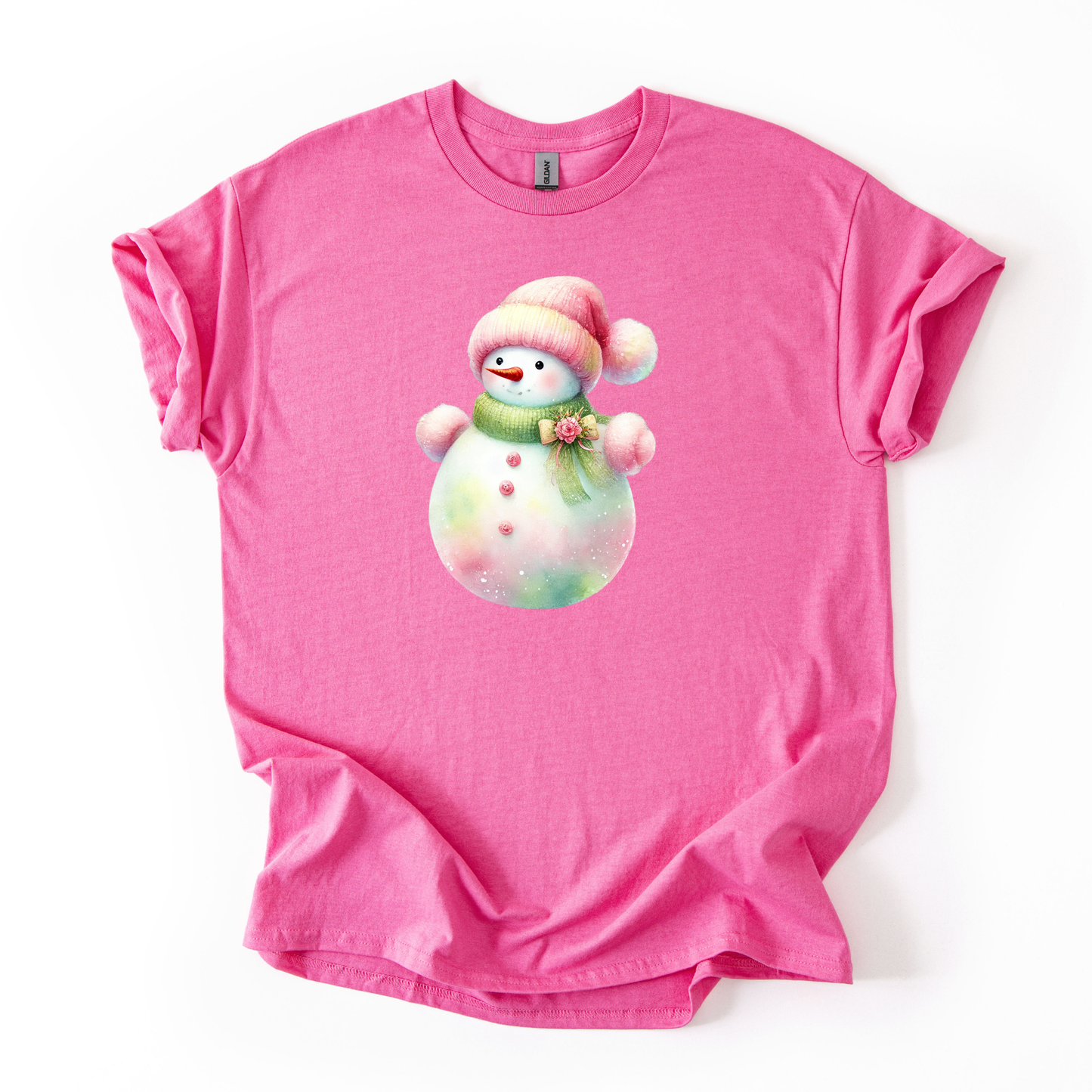 Watercolors Snowman Crewneck or Tshirt (ADULT & YOUTH)