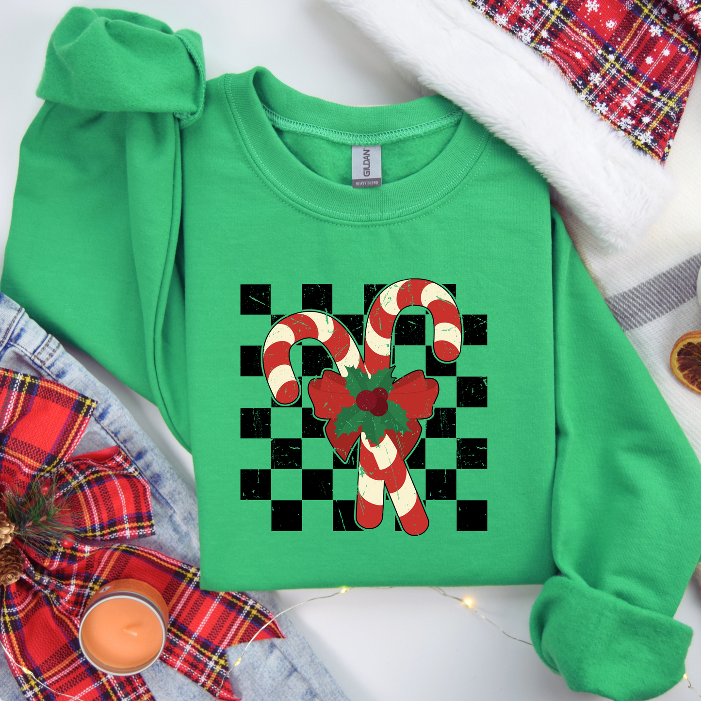 Candy Cane Crewneck (Youth & Adult)