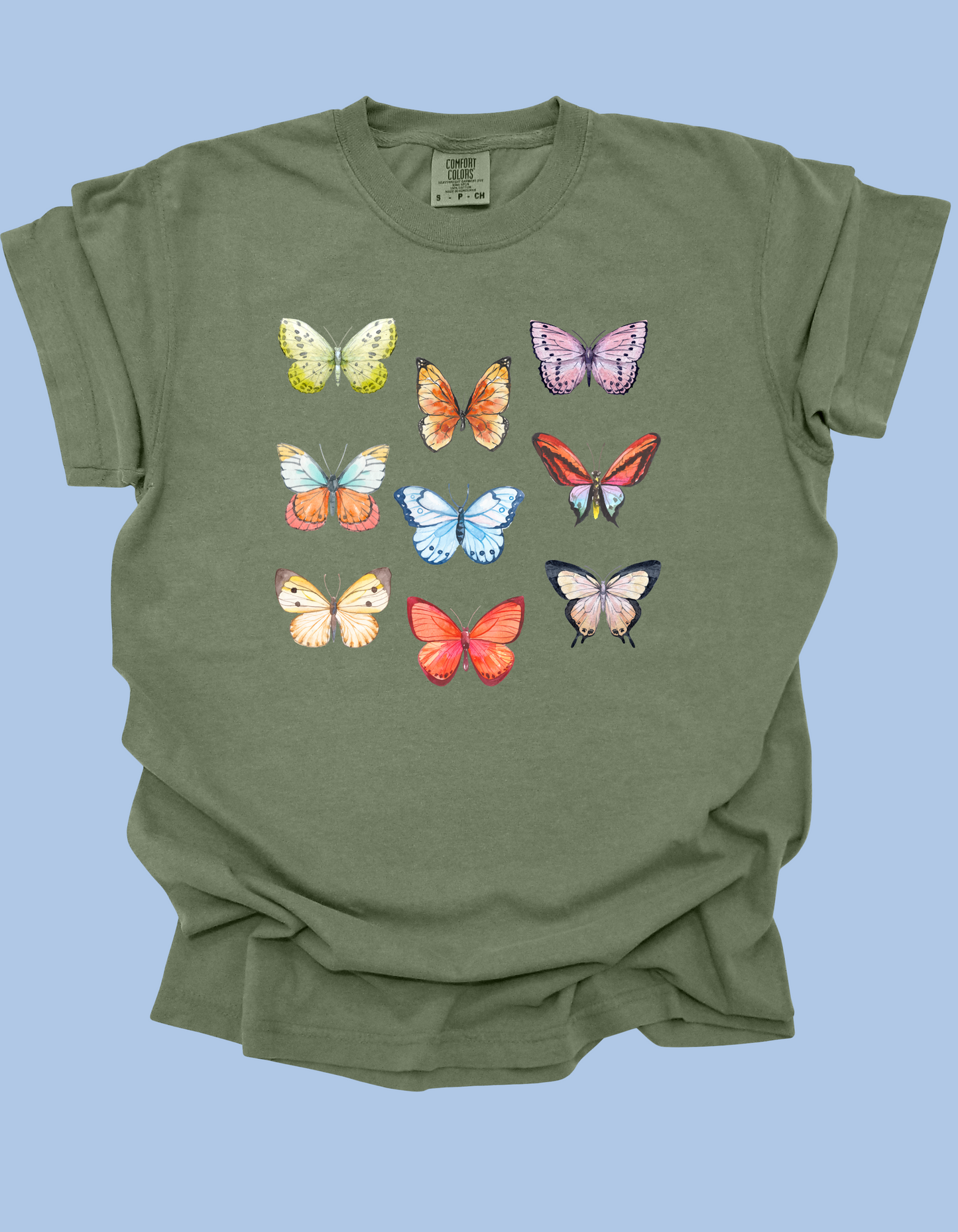 Butterfly Grid Tee (Comfort Colors)