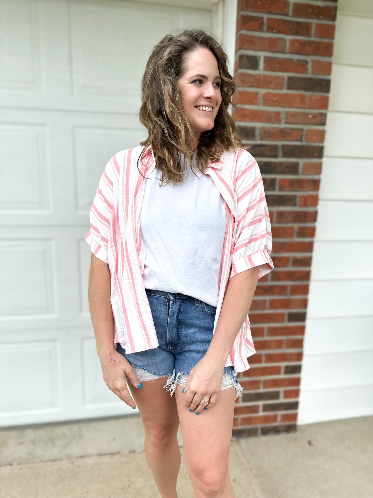 Summer Girly Button Down