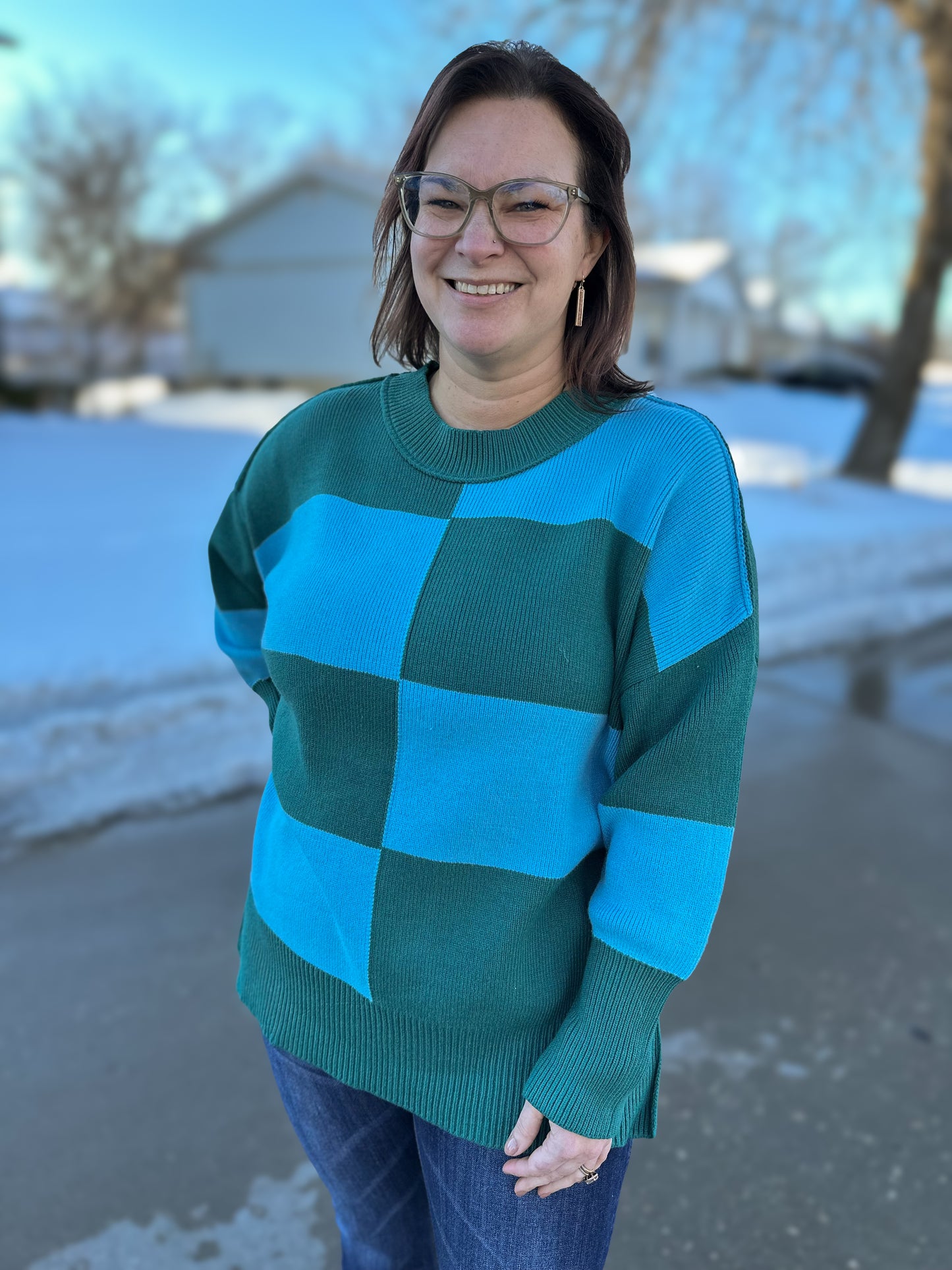 Demi Color Block Sweater