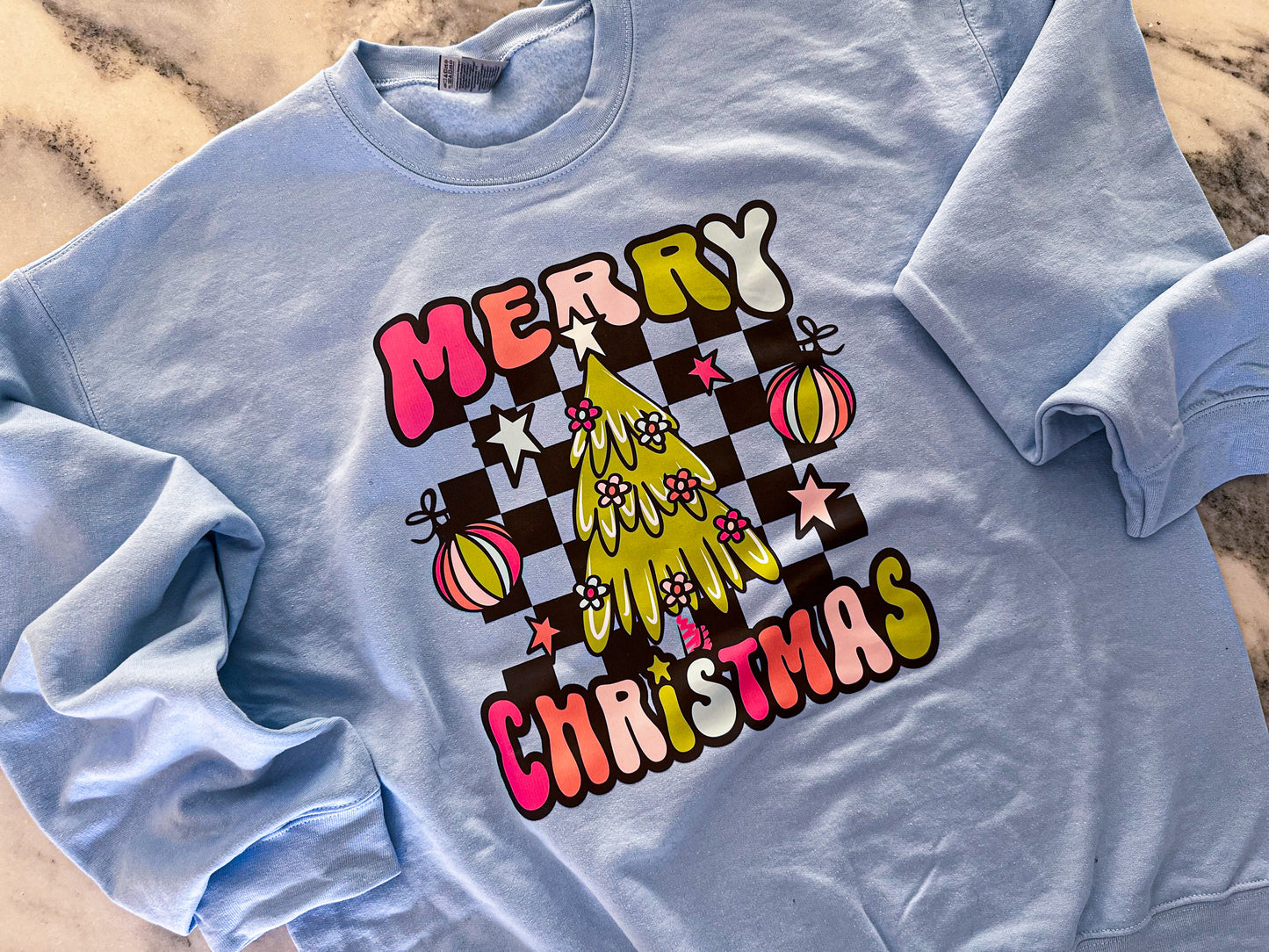 Modern Merry Christmas Crewneck