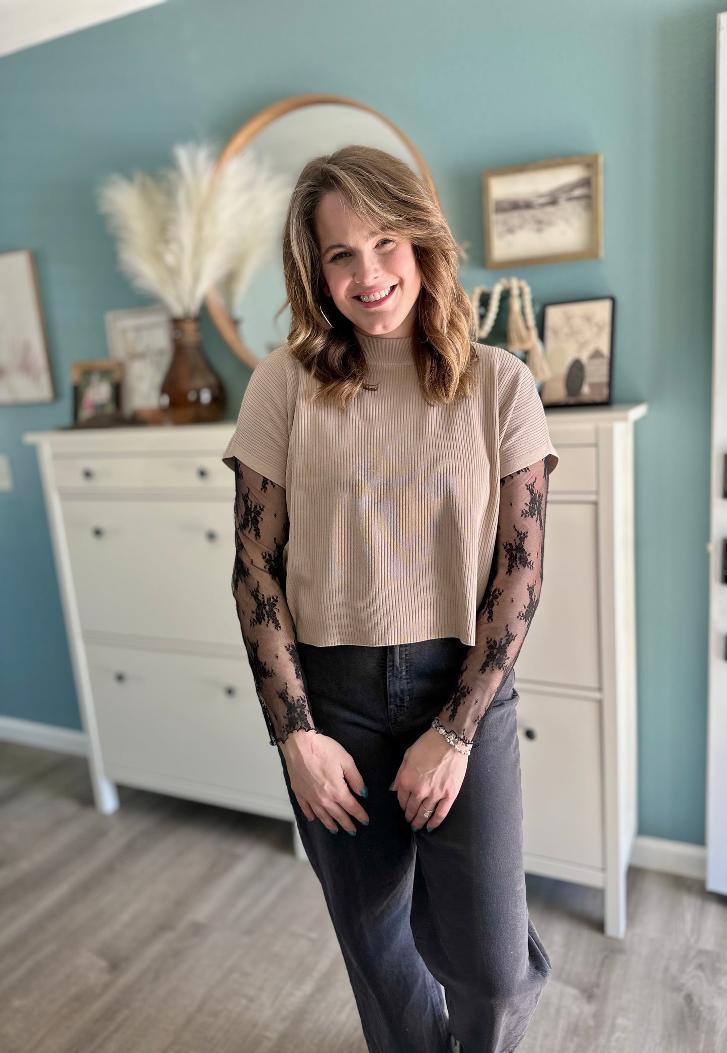 Effortless Boxy Sweater Top
