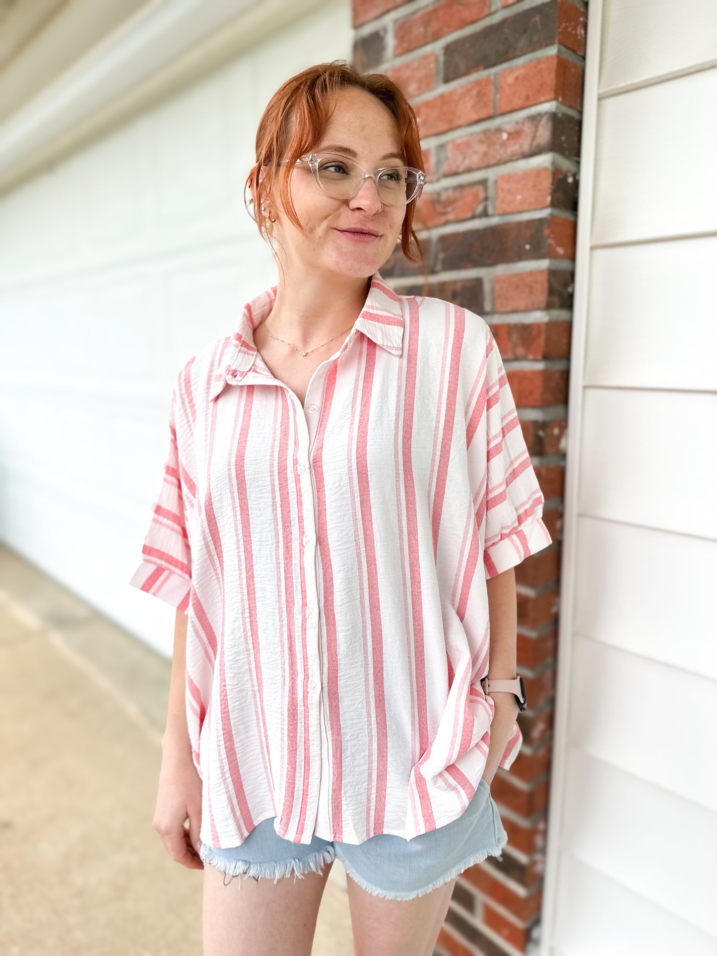 Summer Girly Button Down