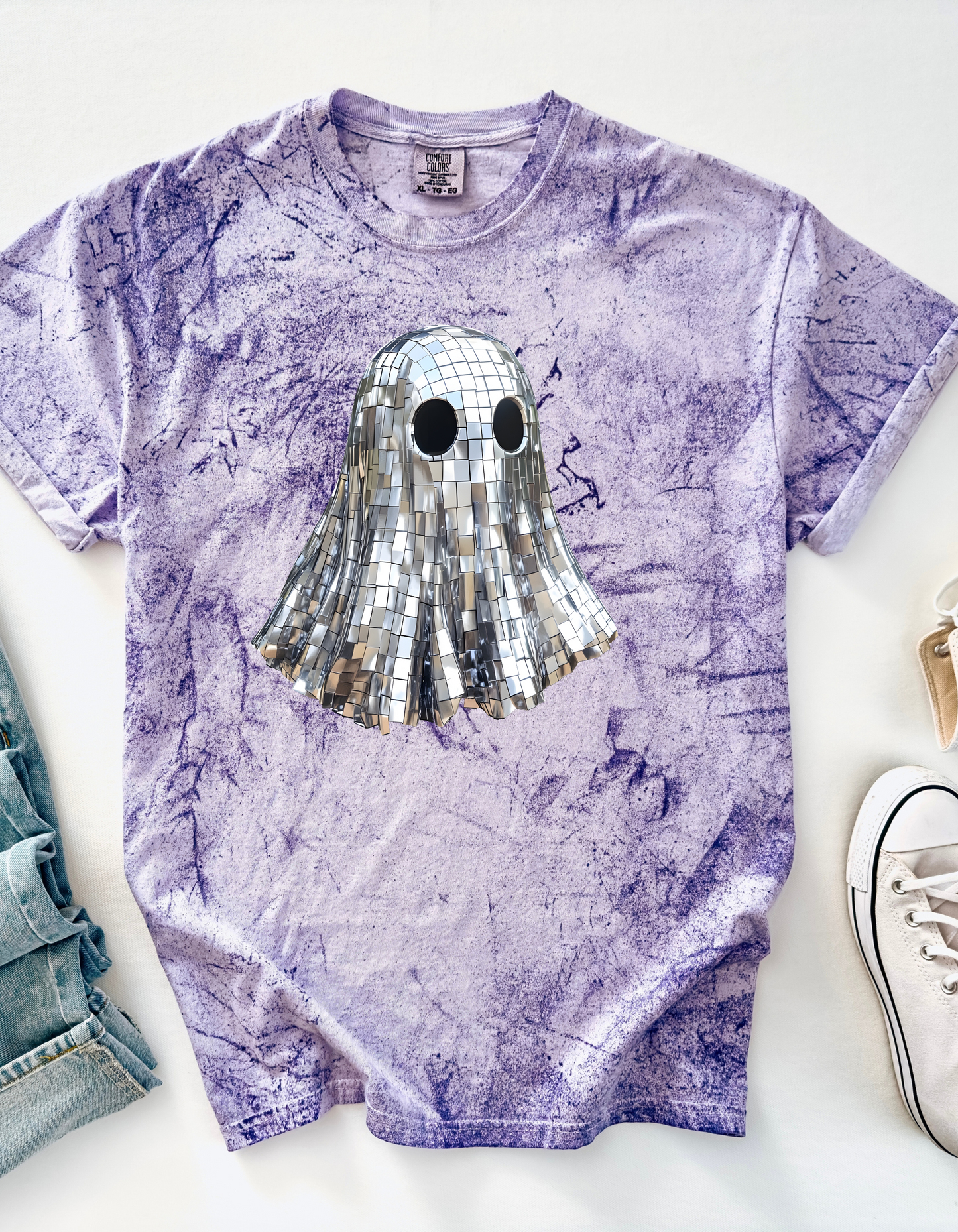 Disco Ghost Tee (Comfort Colors) Adult & Youth
