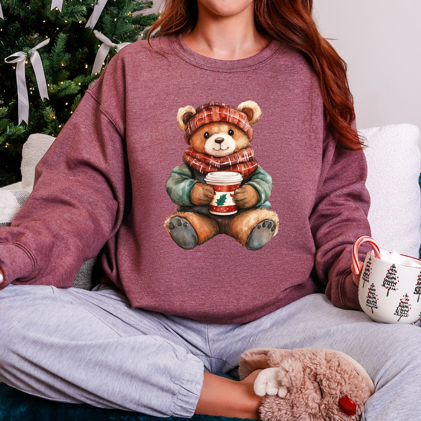 Teddy Bear Christmas Crewneck (Adult & Youth)