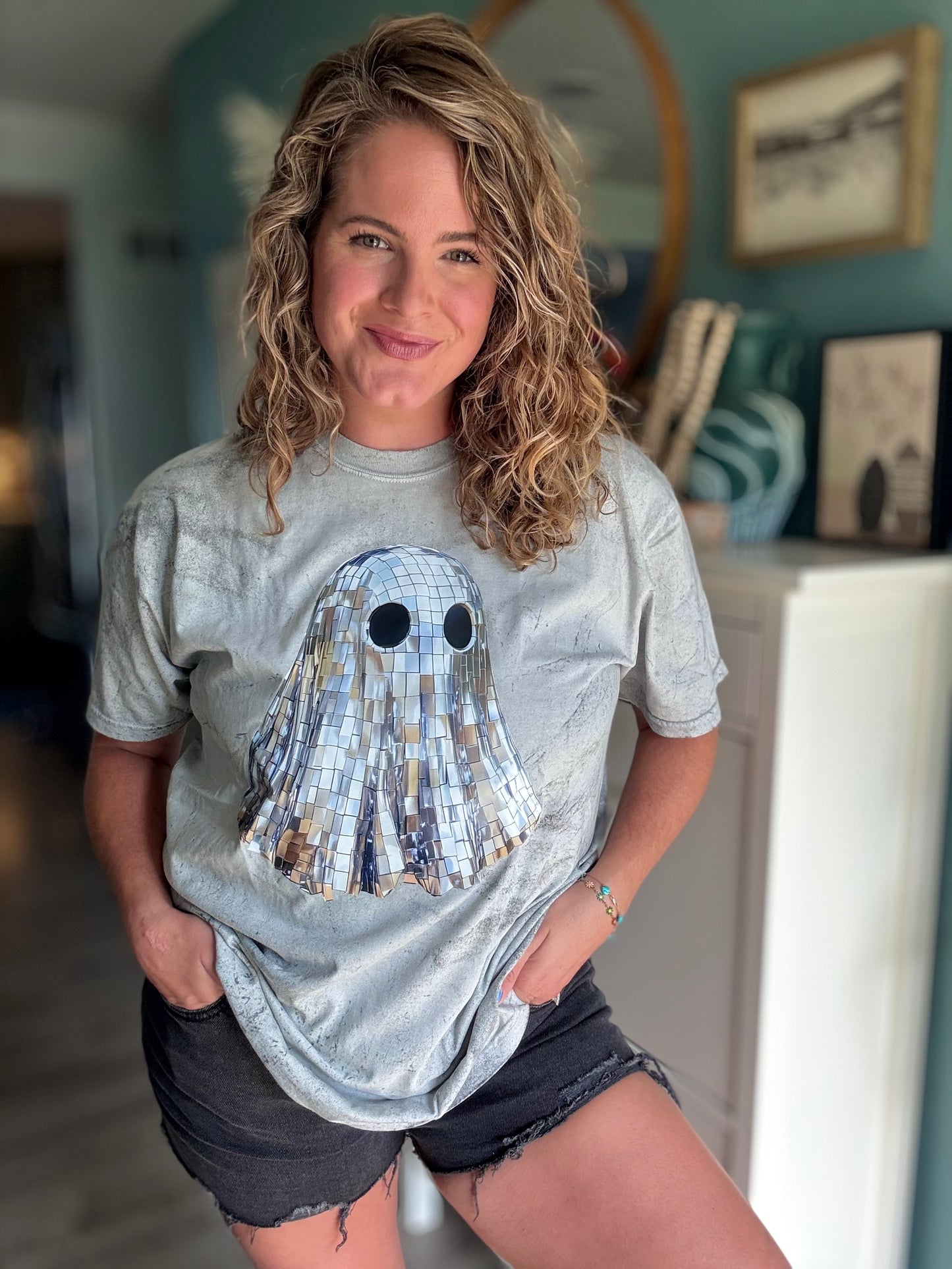 Disco Ghost Tee (Comfort Colors) Adult & Youth