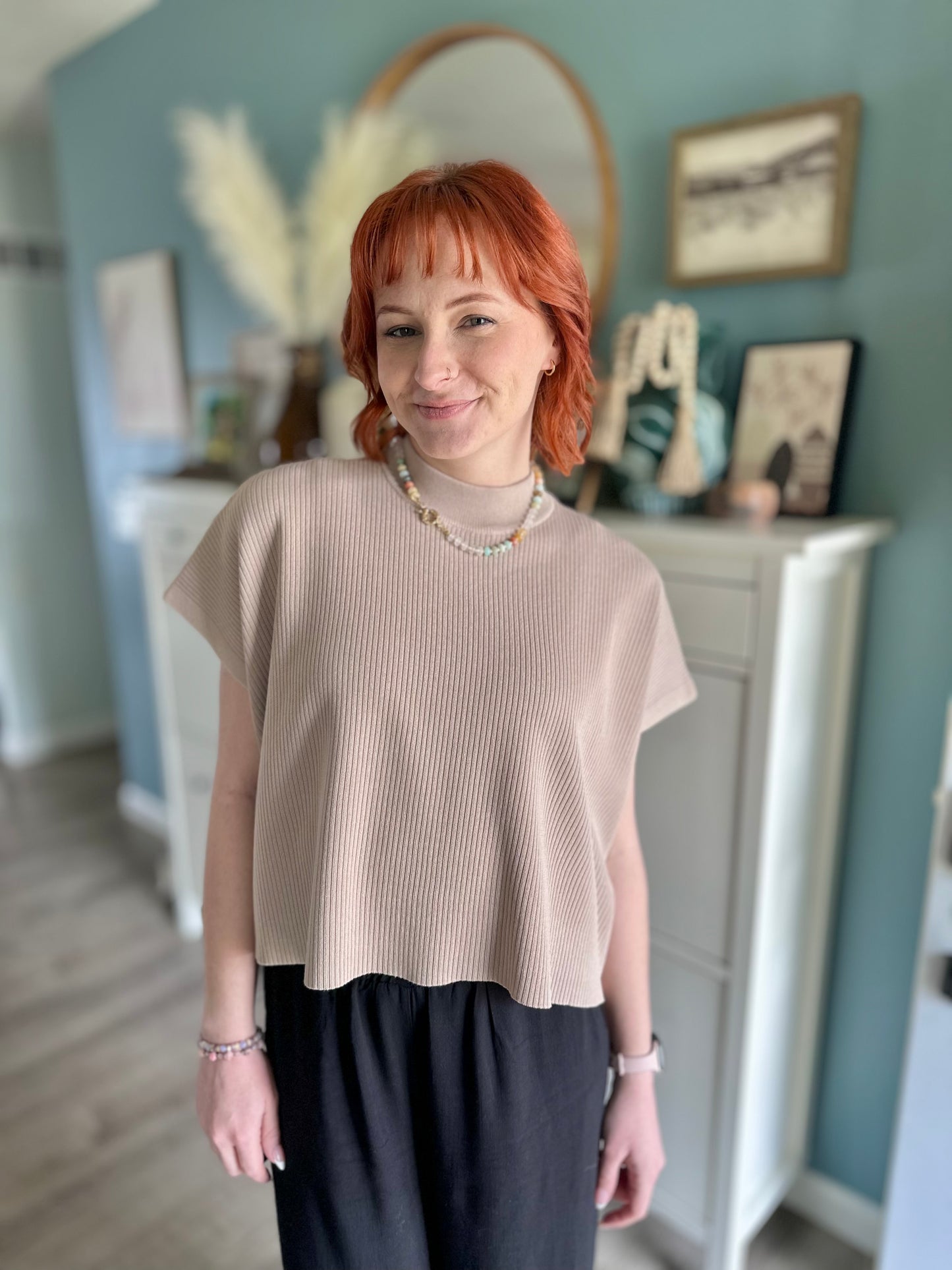 Effortless Boxy Sweater Top