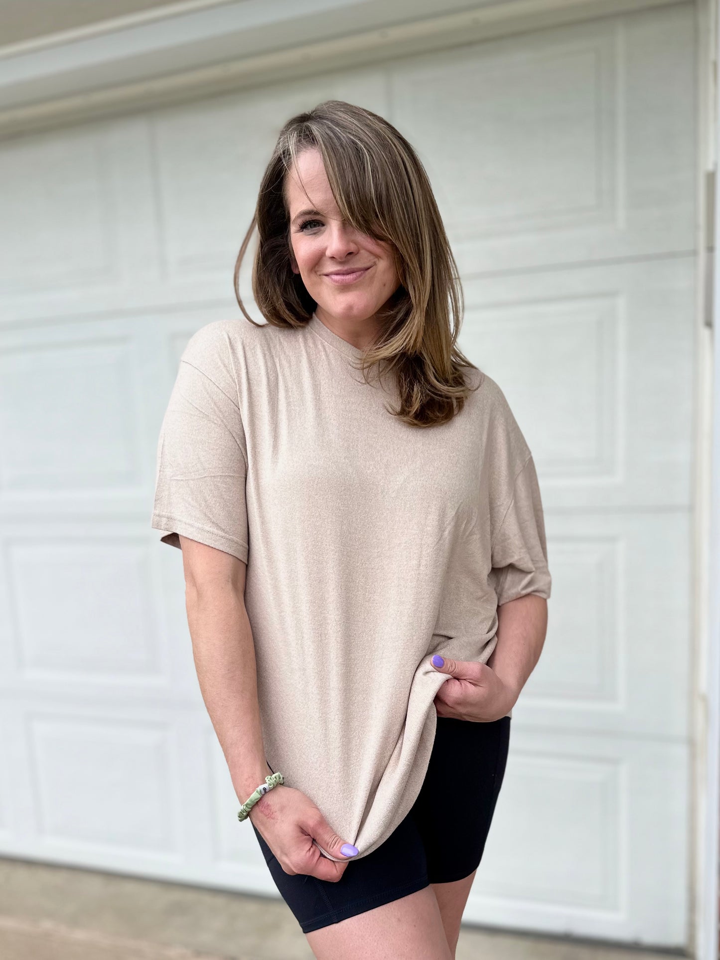 Brushed Hacci Oversized Boyfriend