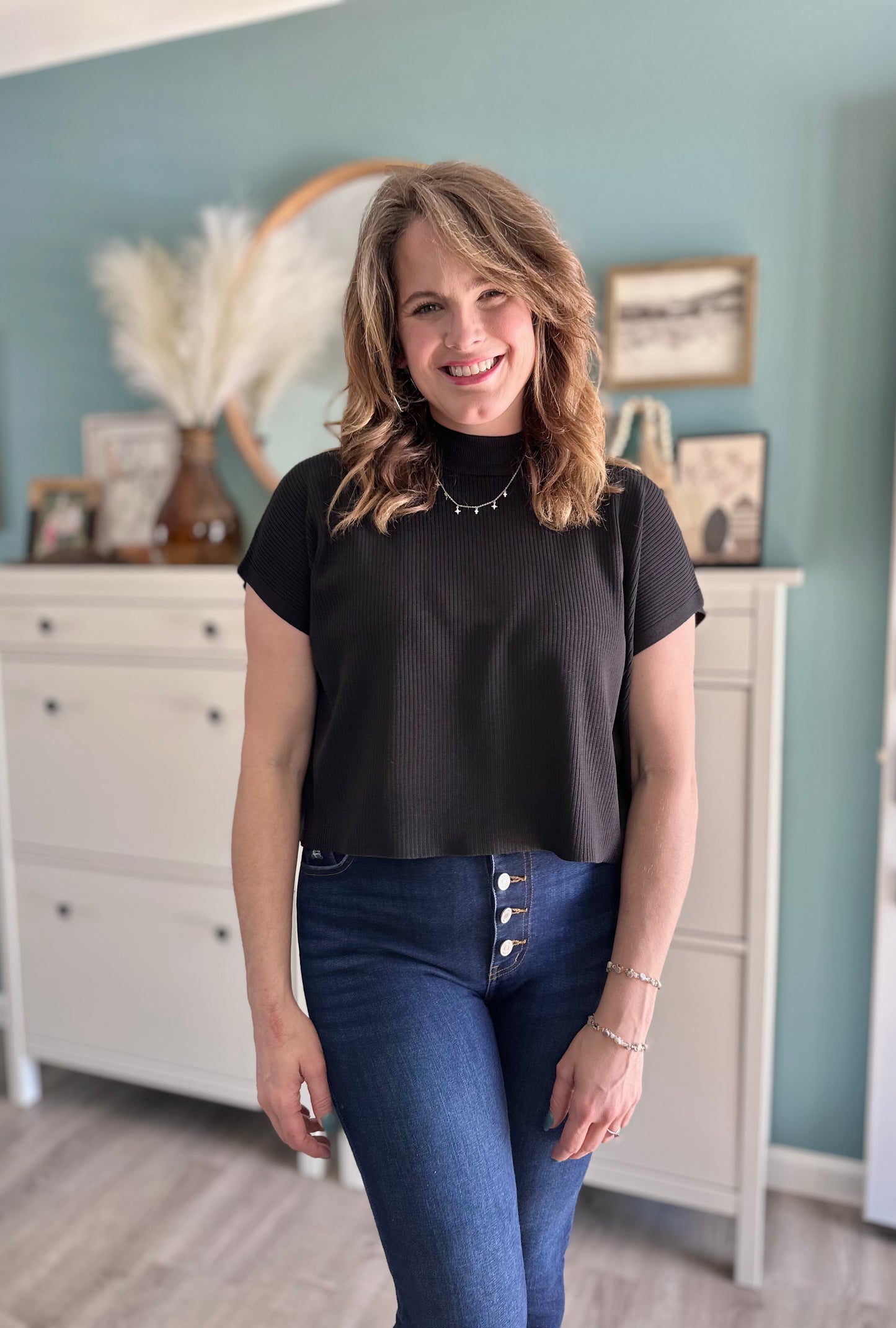 Effortless Boxy Sweater Top