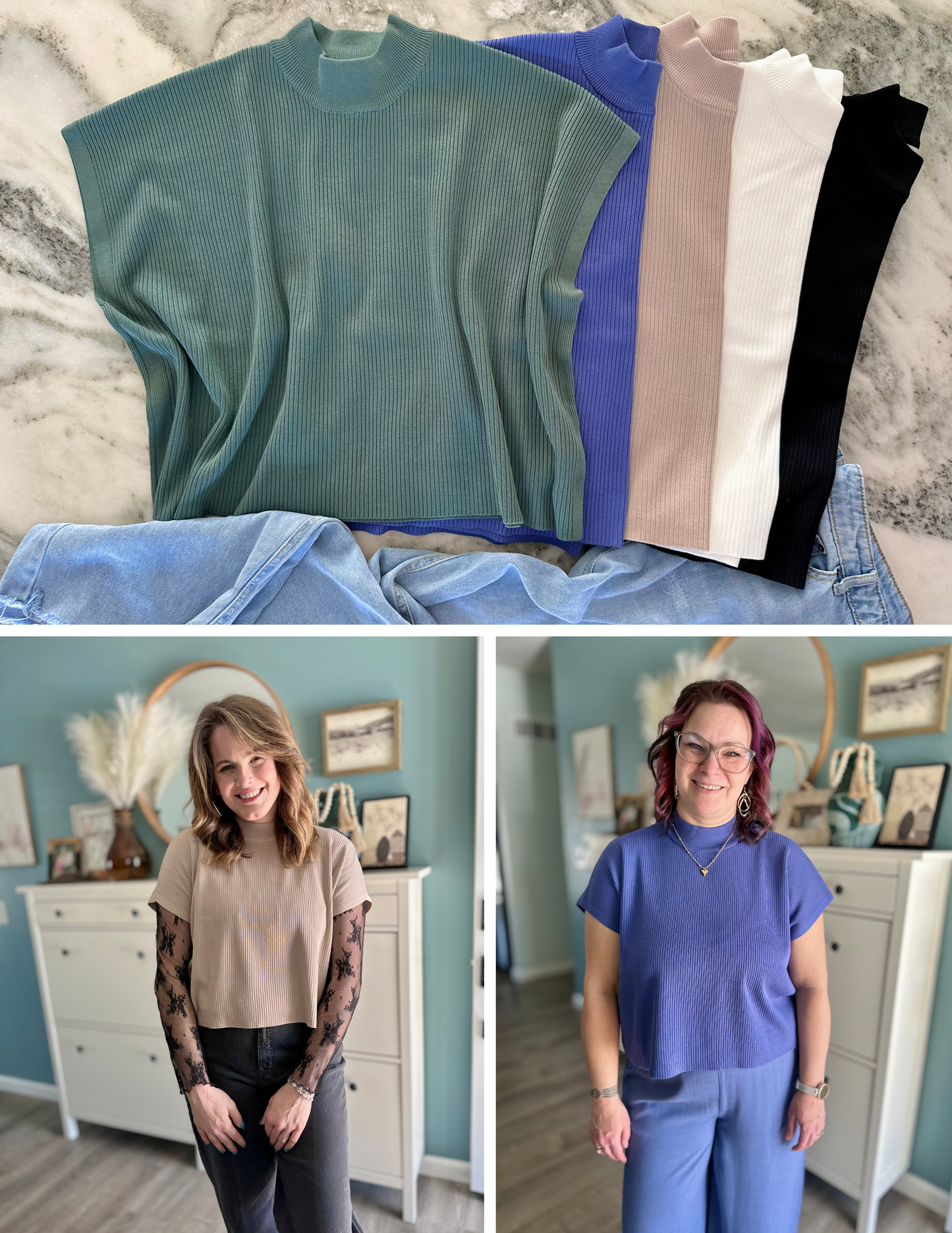 Effortless Boxy Sweater Top