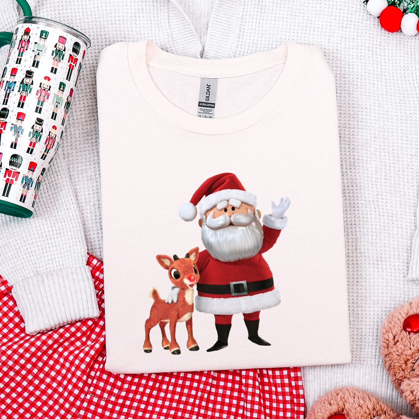 Nostalgic Santa Crewneck or T-Shirt (Adult & Youth)