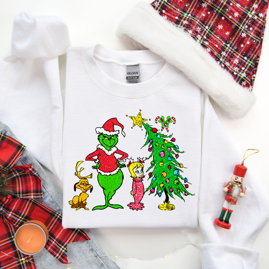 Grinchy Tree Crewneck (Adult & Youth)