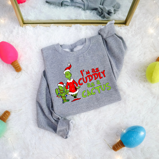Cuddly Grinch Crewneck Crewneck (Adult & Youth)
