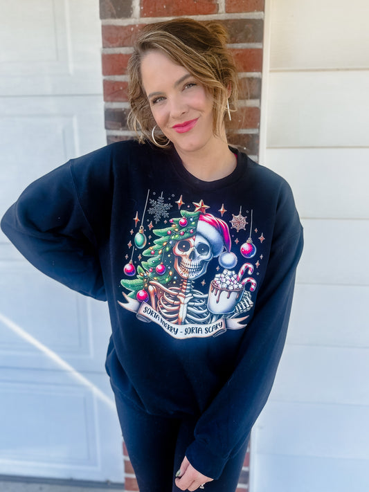 Sorta Merry Sorta Scary Crewneck (Adult & Youth)