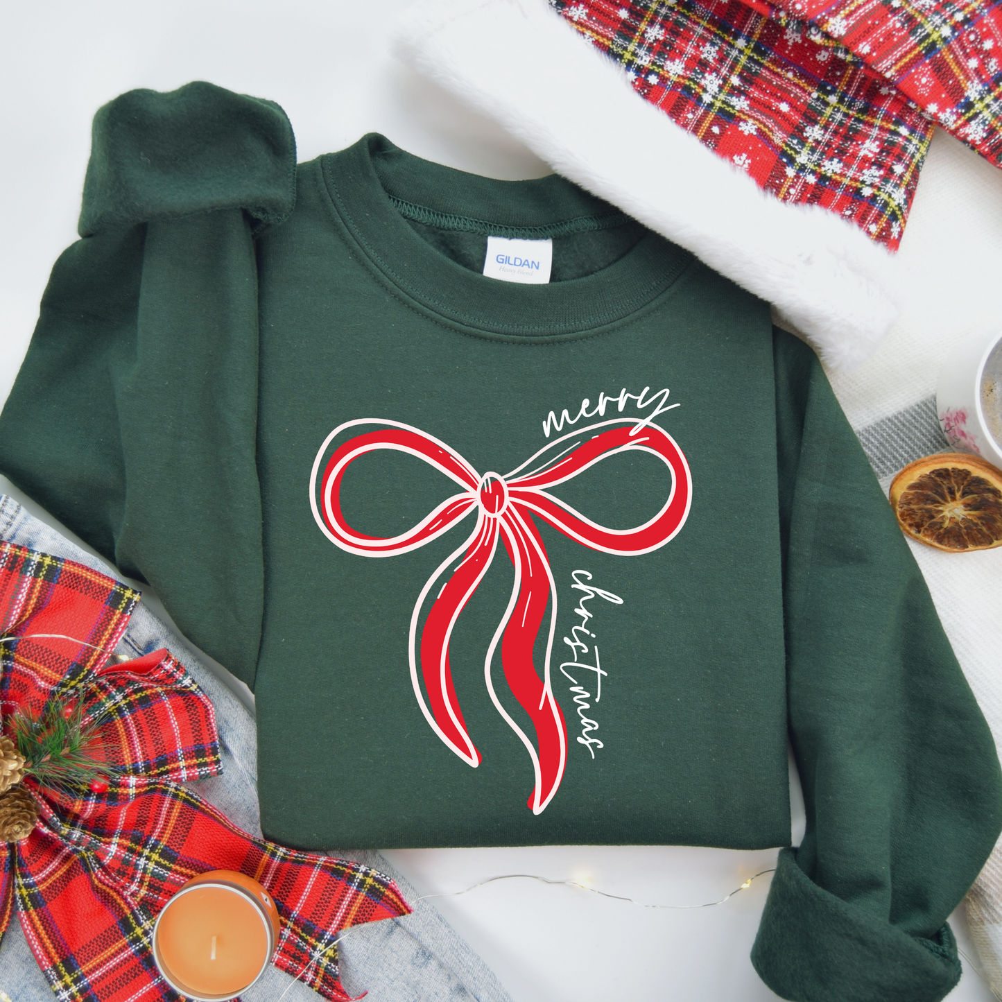 Croquette Bow Merry Christmas (Youth & Adult)