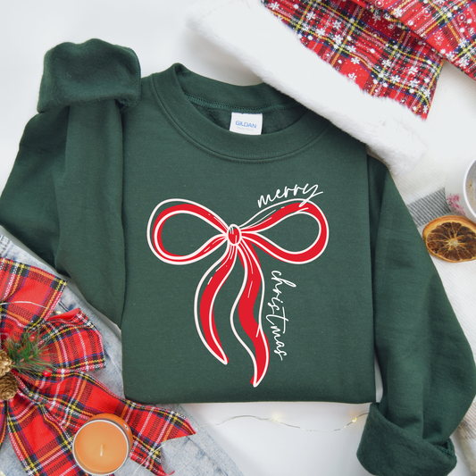Croquette Bow Merry Christmas (Youth & Adult)