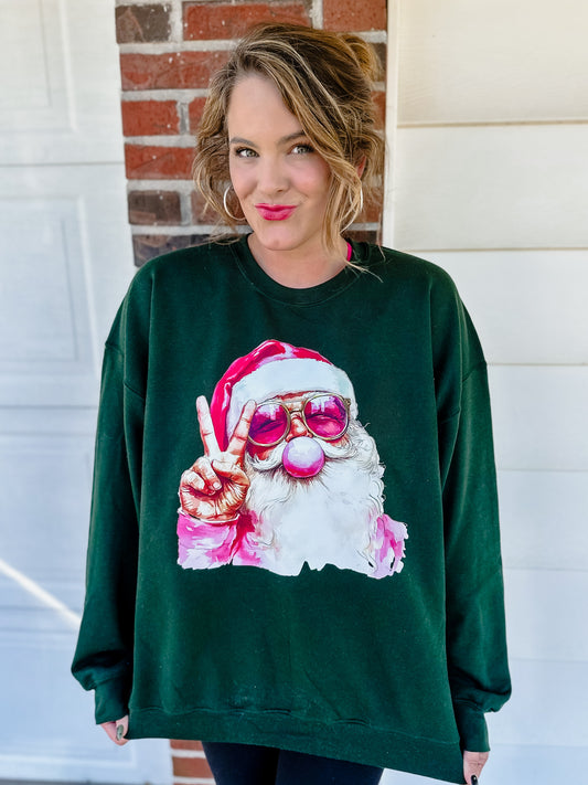 Bubblegum Santa Crewneck (Adult & Youth)