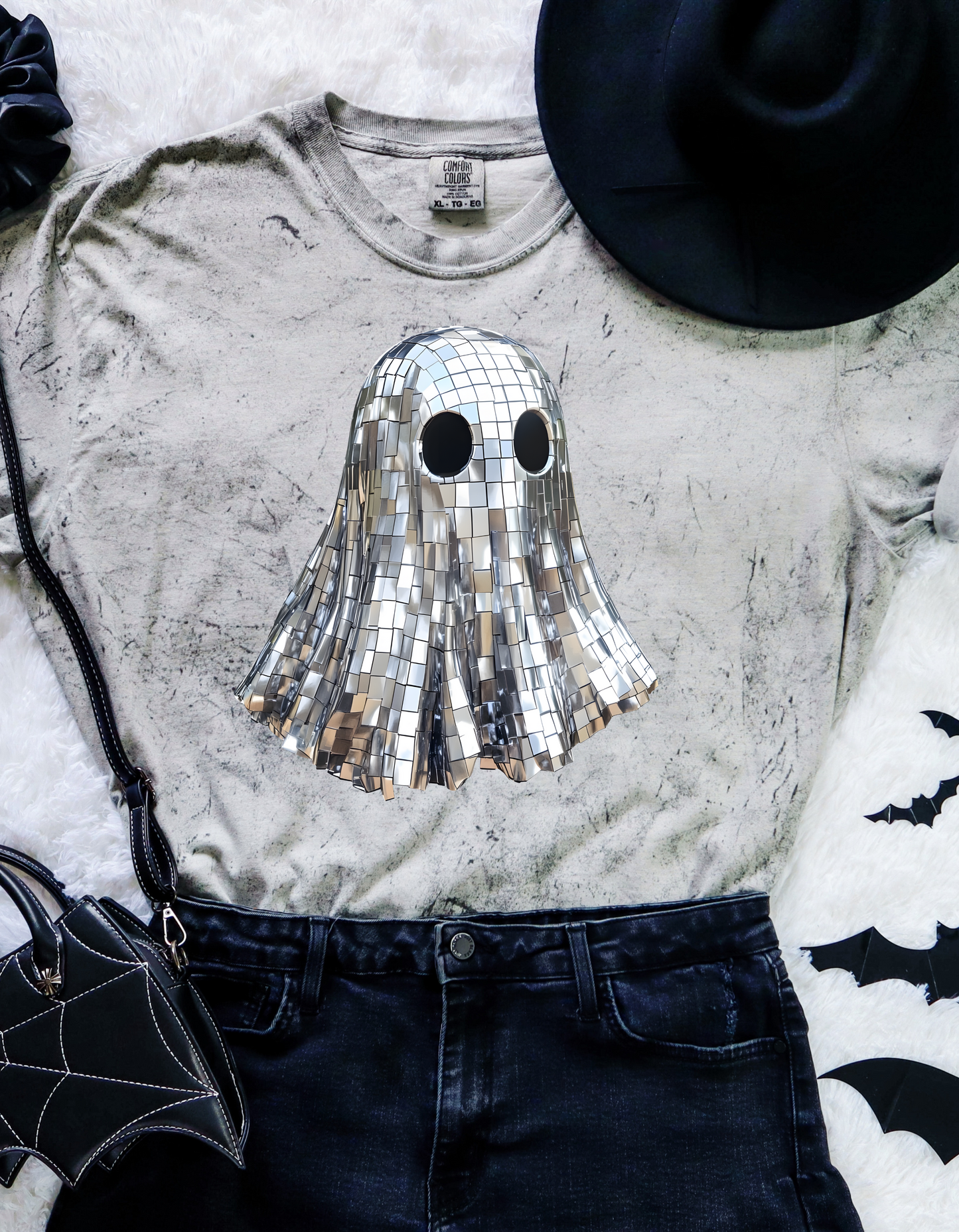 Disco Ghost Tee (Comfort Colors) Adult & Youth