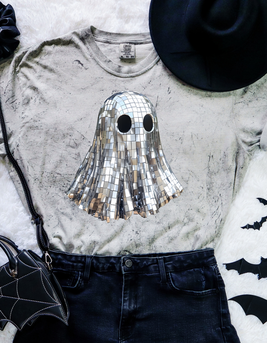 Disco Ghost Tee (Comfort Colors) Adult & Youth