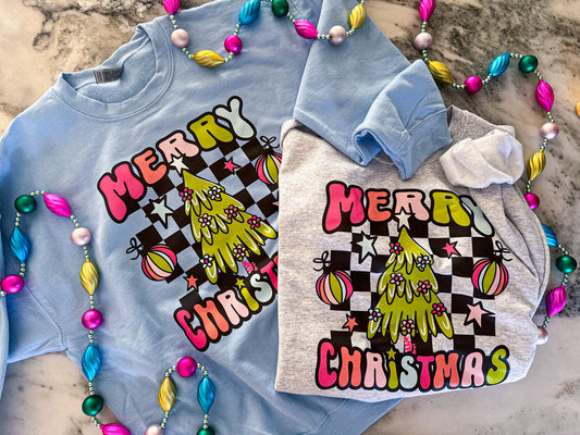 Modern Merry Christmas Crewneck