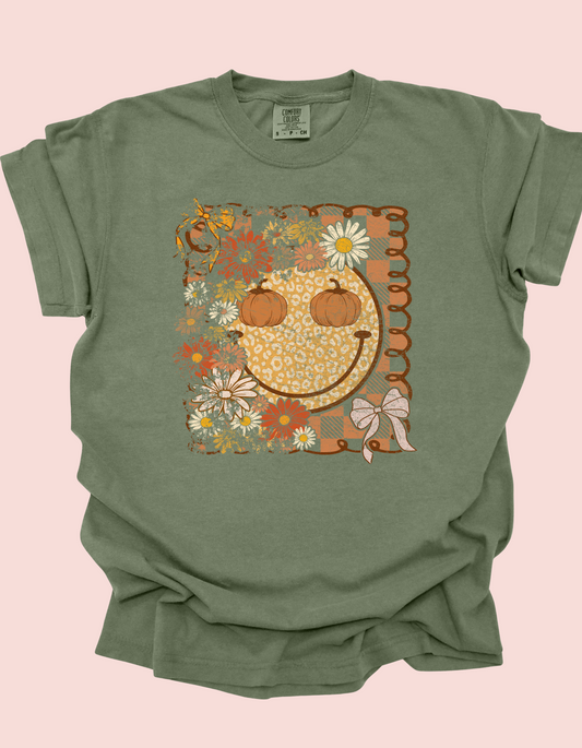 Fall Smiley Tee (Comfort Colors)