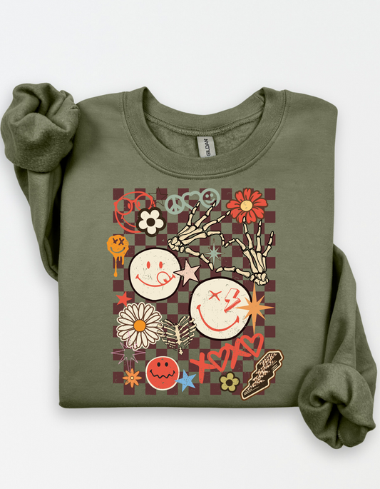 Retro Girly Grunge Crewneck