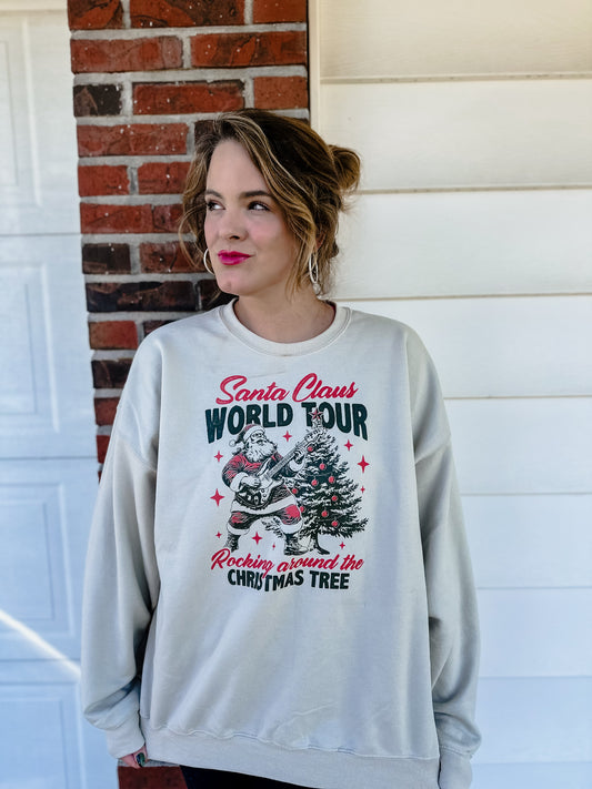 Vintage World Tour Santa Crewneck