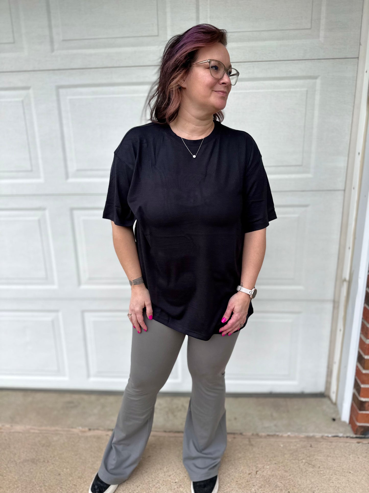 Brushed Hacci Oversized Boyfriend