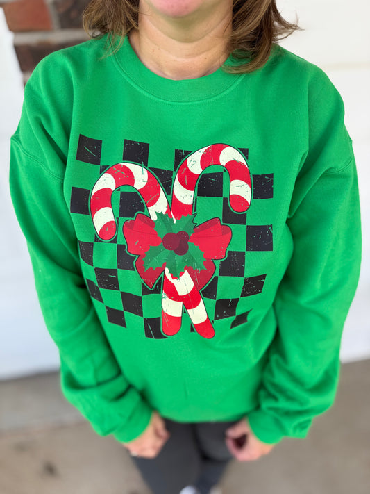 Candy Cane Crewneck (Youth & Adult)