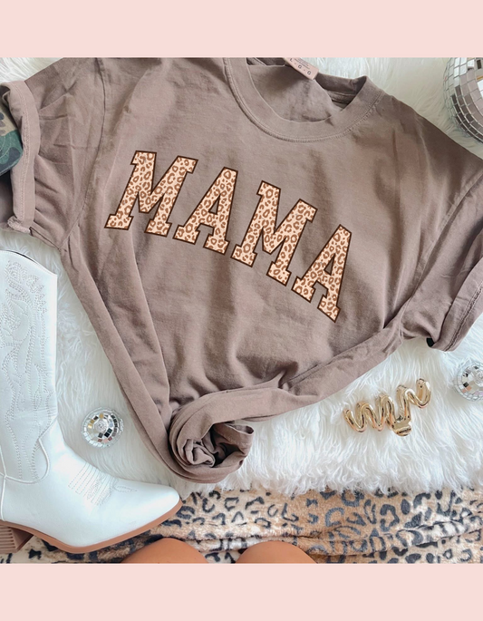Leopard Mama Tee (Comfort Colors)