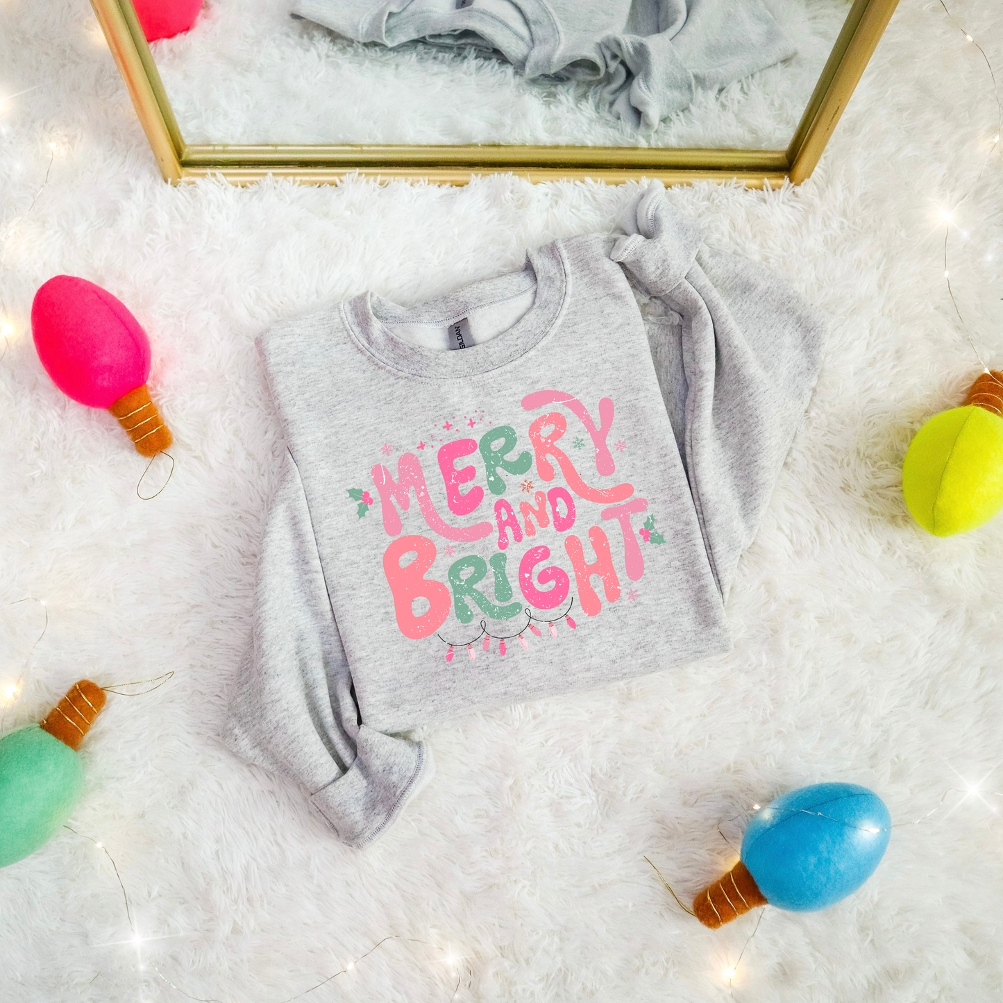 Pastels Merry & Bright Crewneck